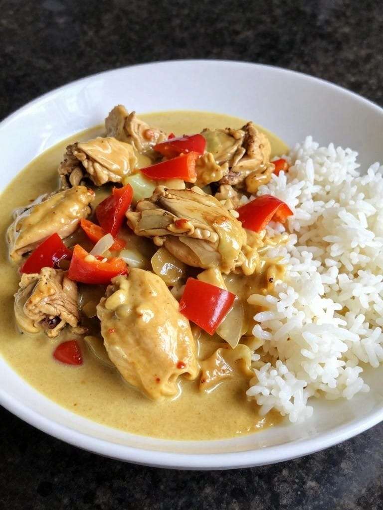 Thai Coconut Curry Chicken Rice Casserole