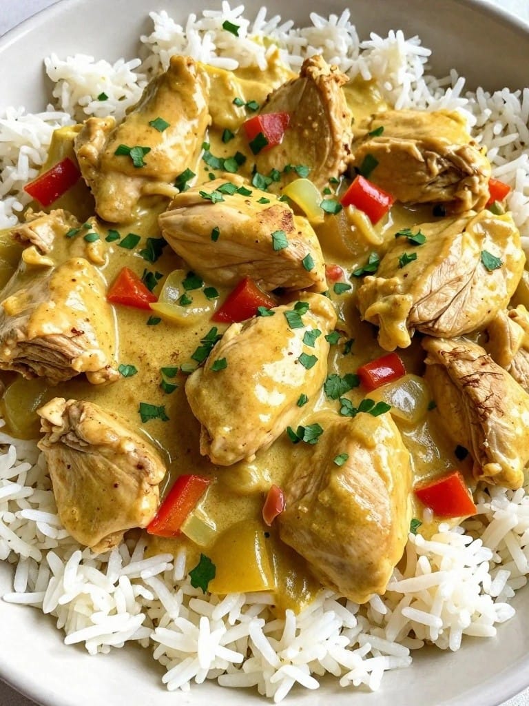 Coconut Curry Chicken and Rice Casserole