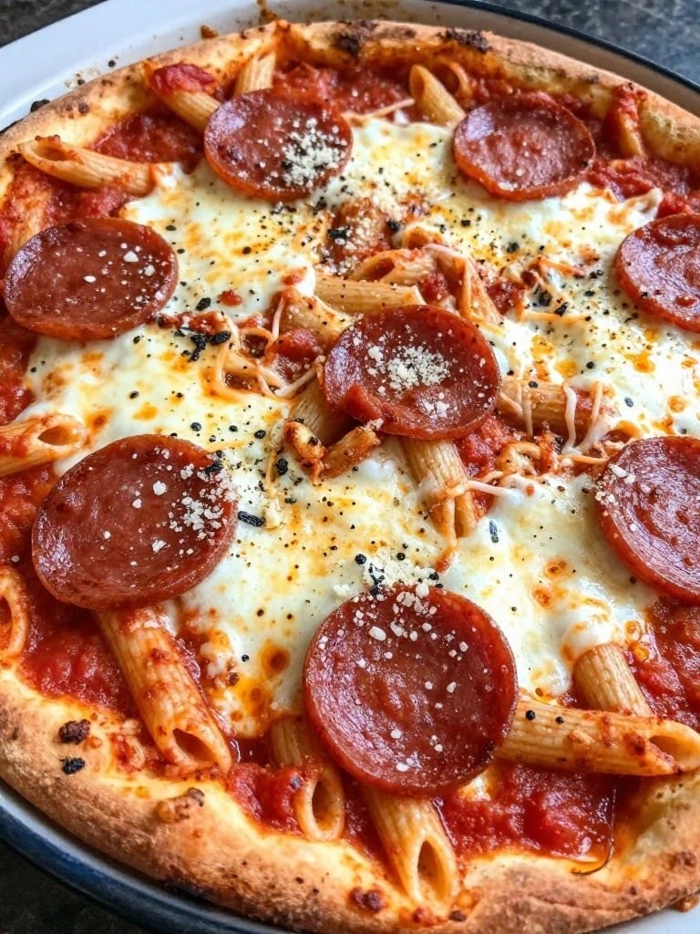 Pepperoni Pizza Penne Bake
