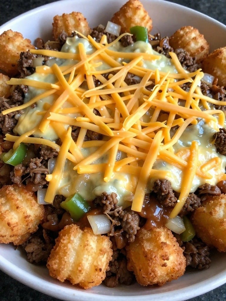 Sloppy Joe Tater Tot Beef Casserole