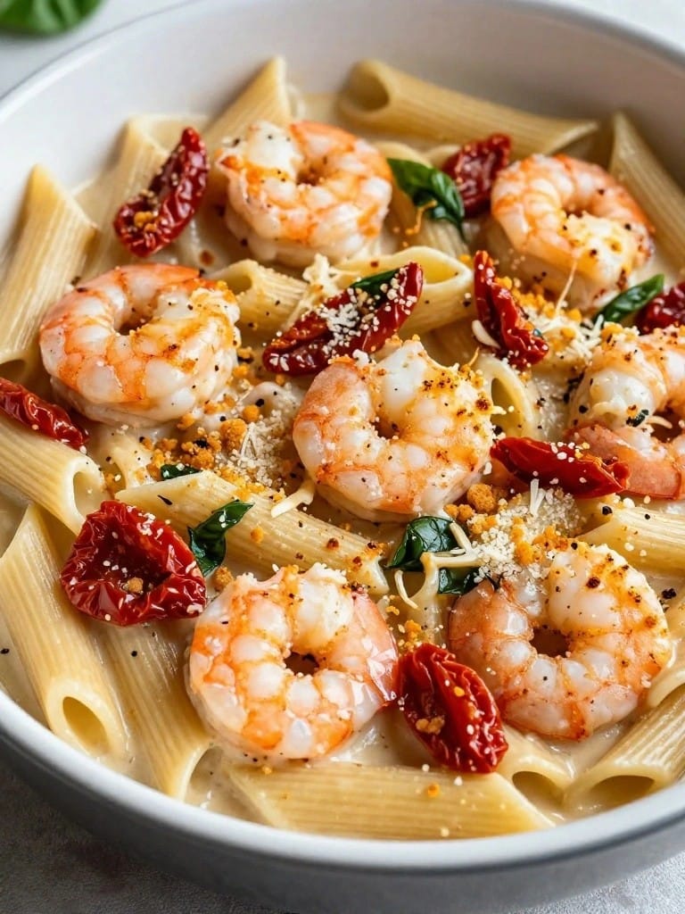 Sun-Dried Tomato Basil Shrimp Casserole