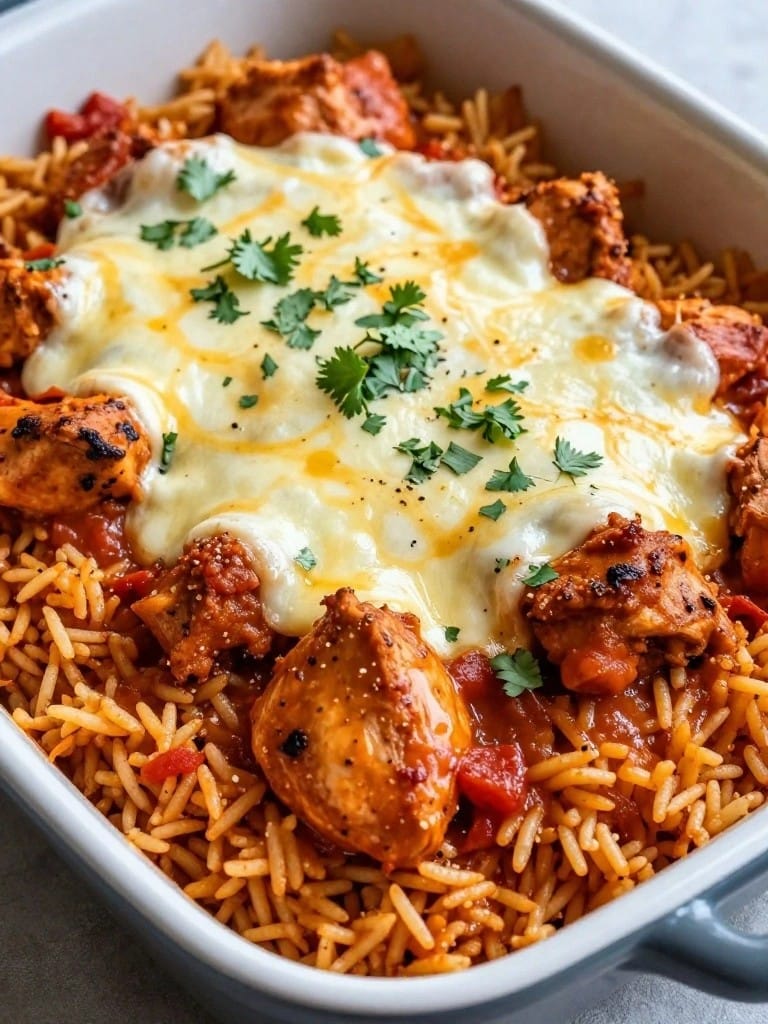 Indian Butter Chicken Rice Casserole