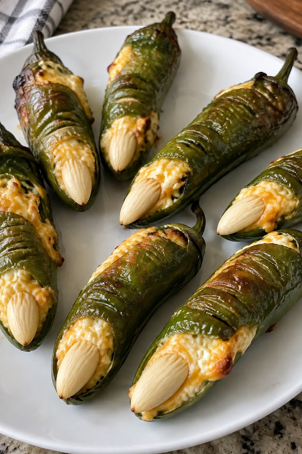 Witch Finger Jalapeño Poppers Stuffed with Cream Cheese