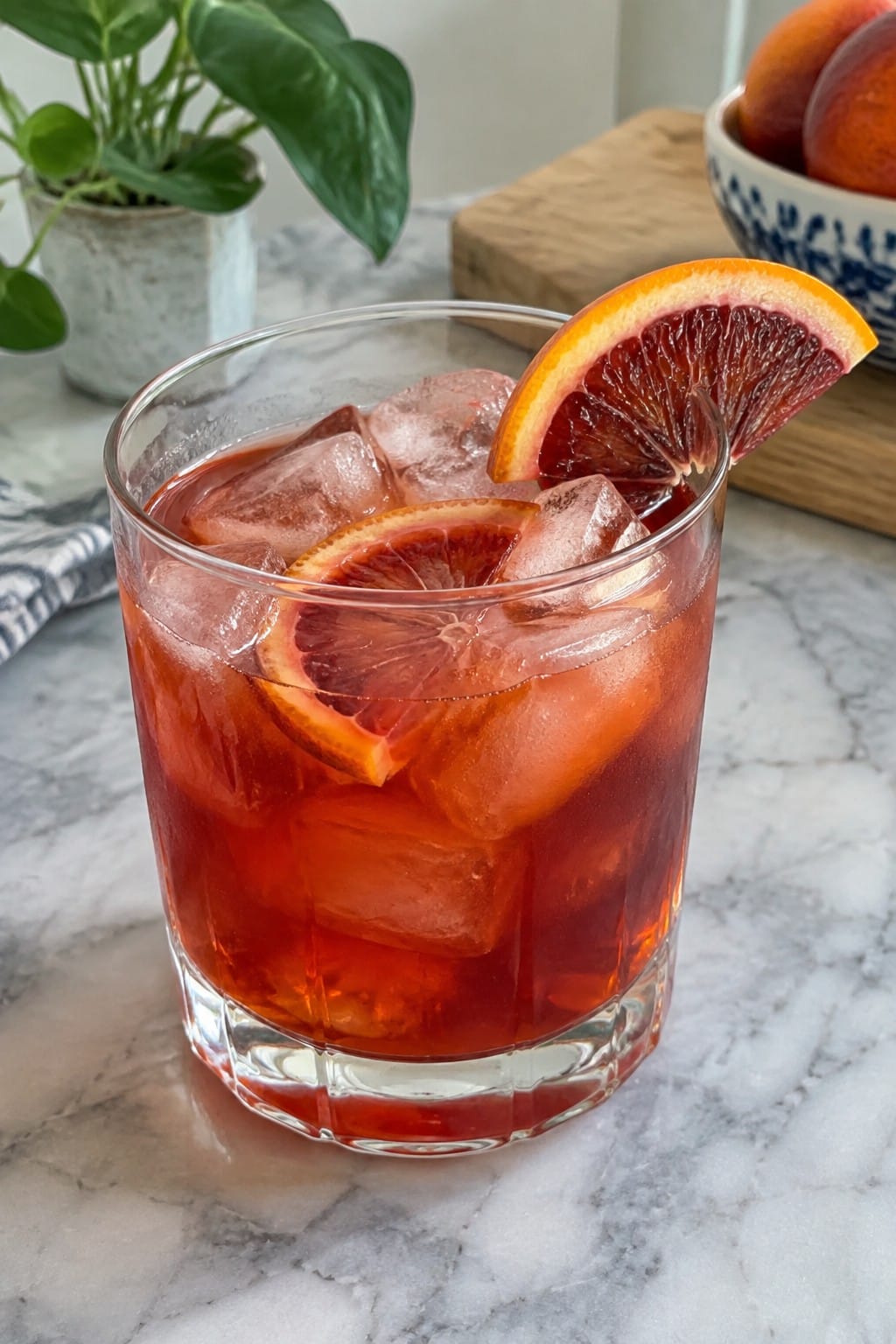 Blood Orange Vodka Negroni