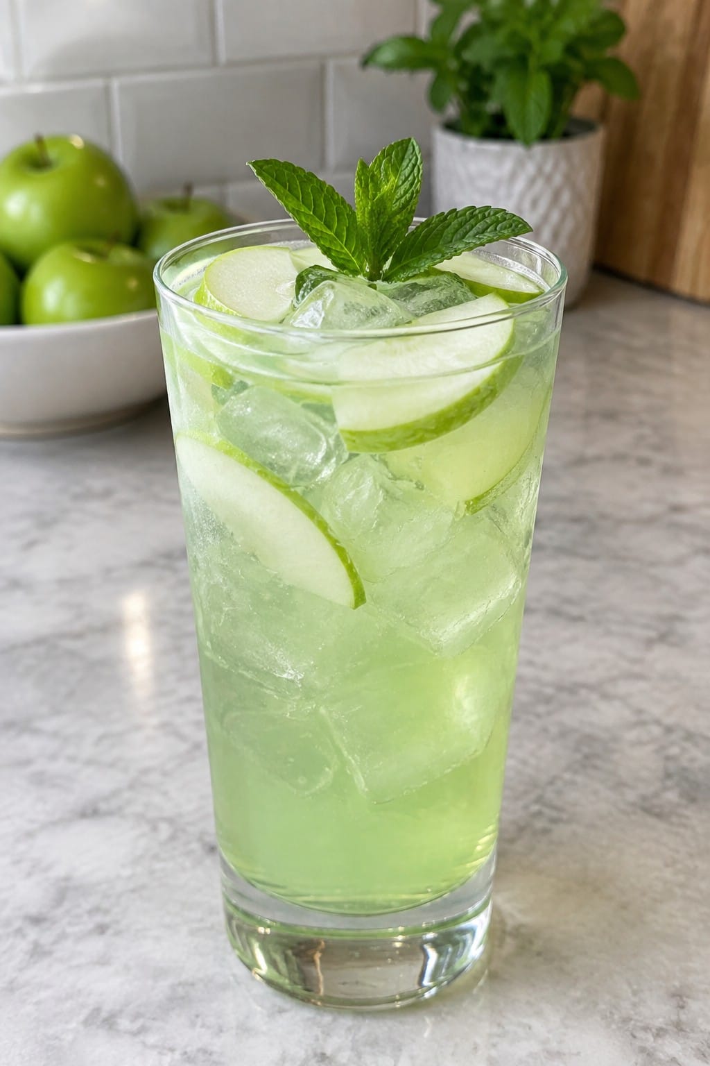 Ghoulish Green Apple Vodka Cooler