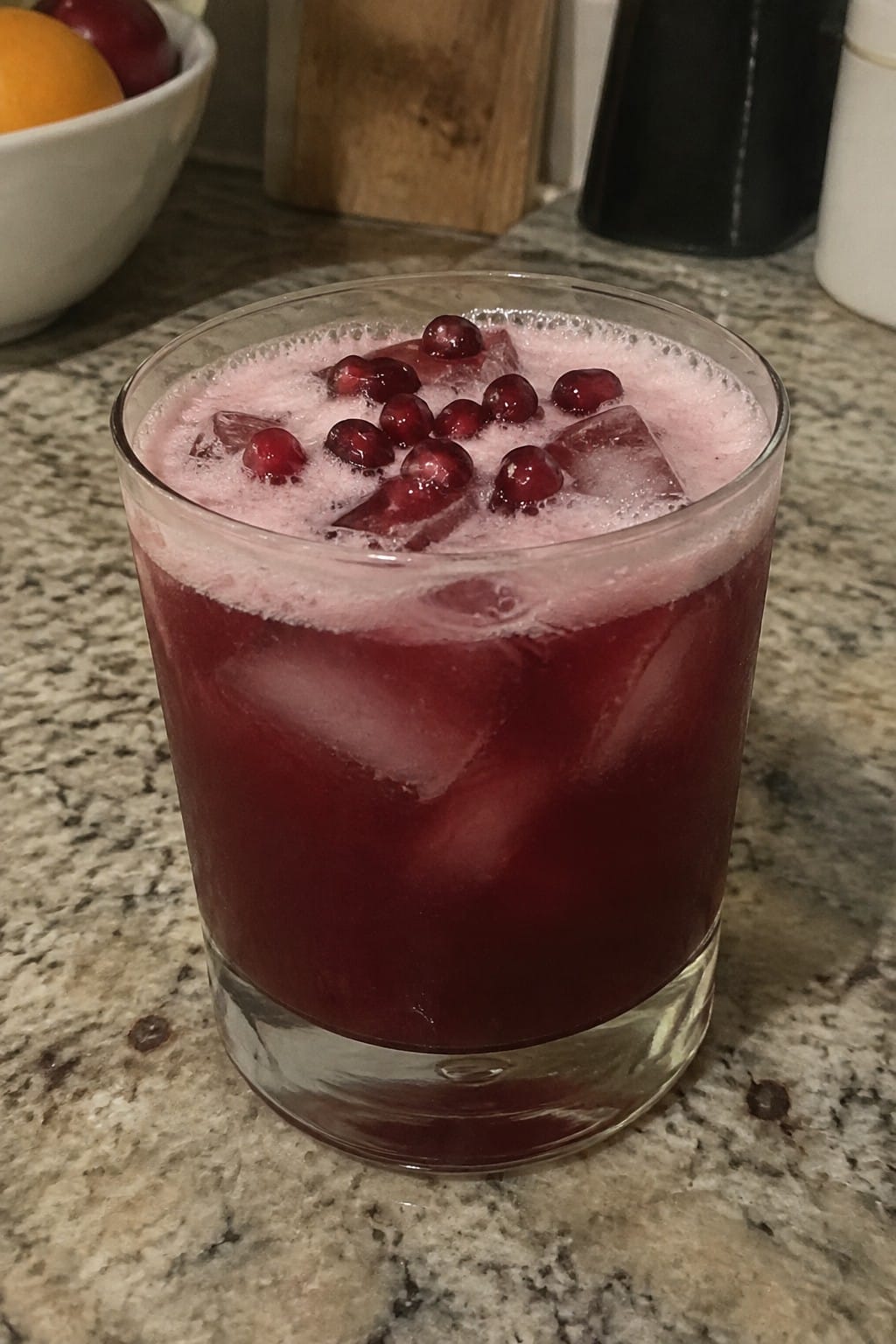 Midnight Pomegranate Vodka Sour