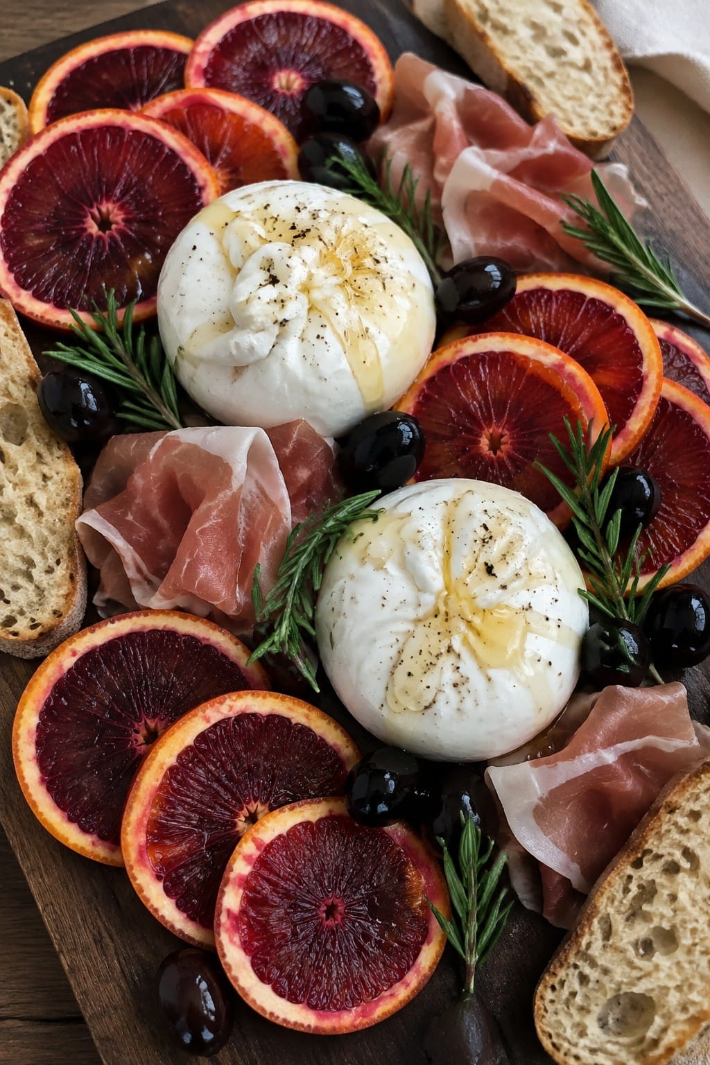 Blood Orange and Burrata Gothic Platter
