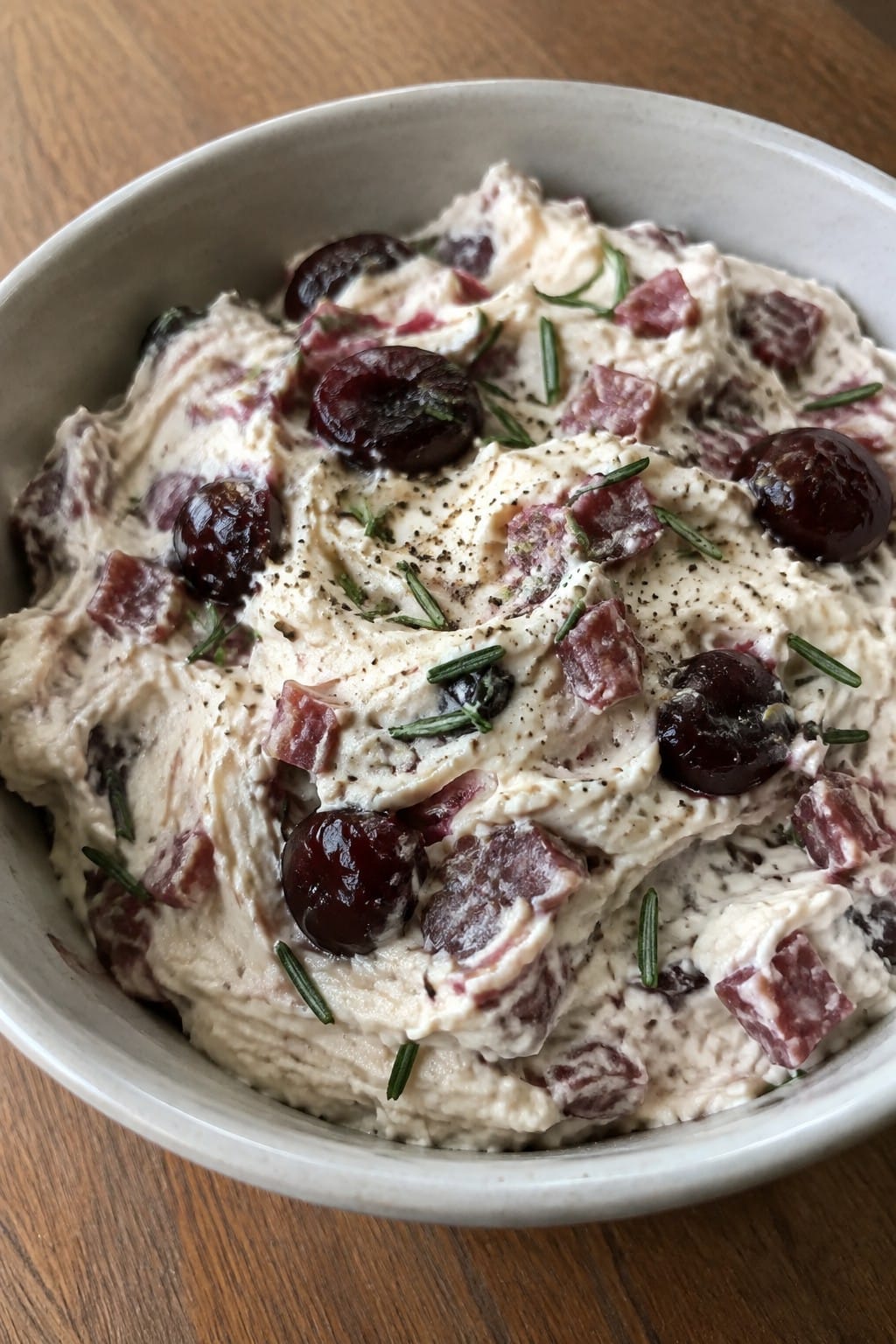 Cabernet-Soaked Cherry and Salami Spread
