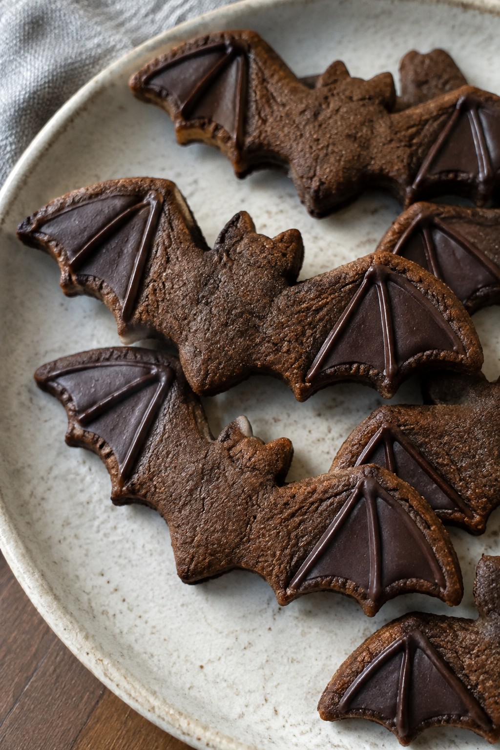 Bat Wing Espresso Molasses Cookies