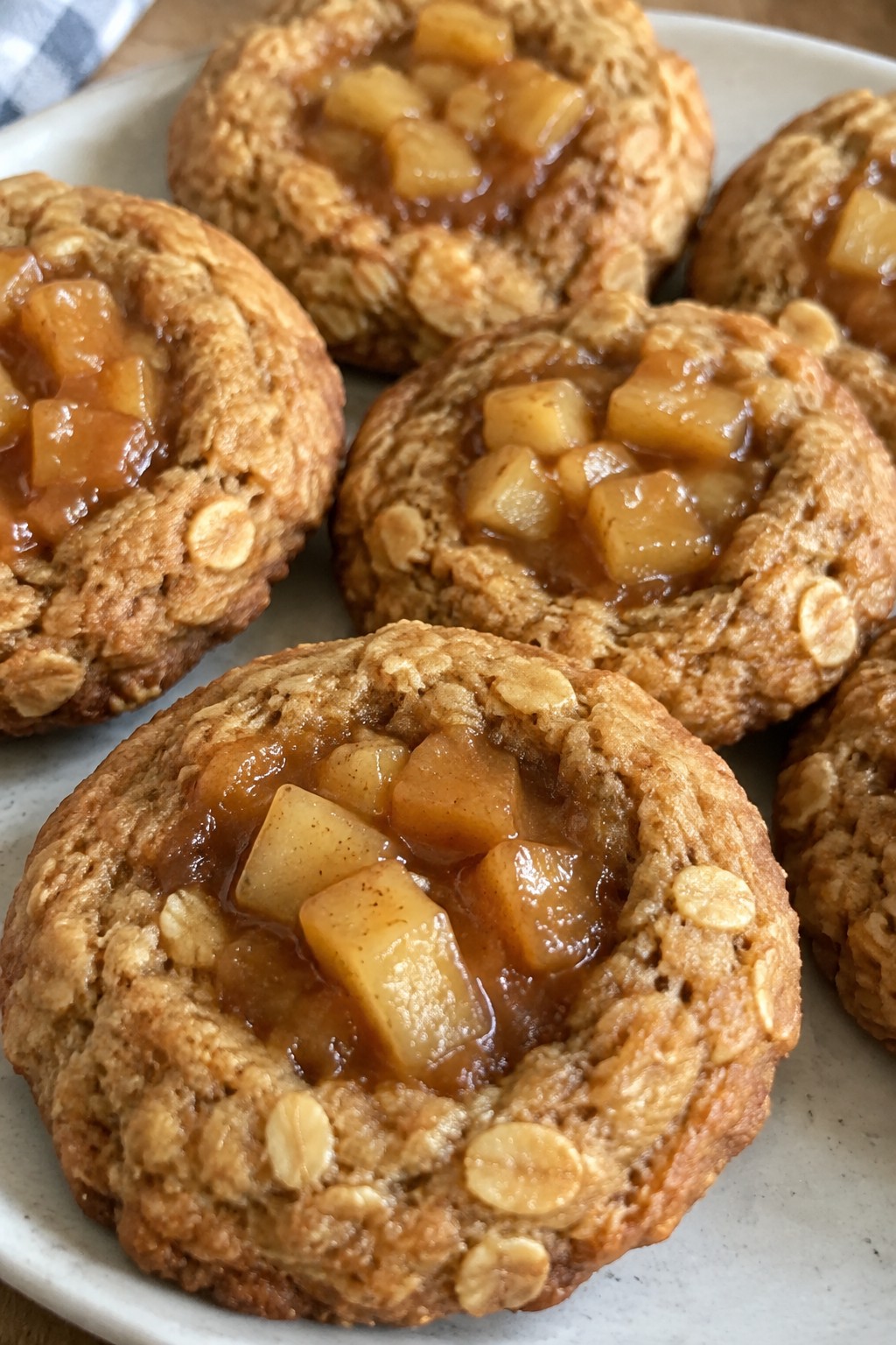 Caramel Apple Oatmeal Thumbprints