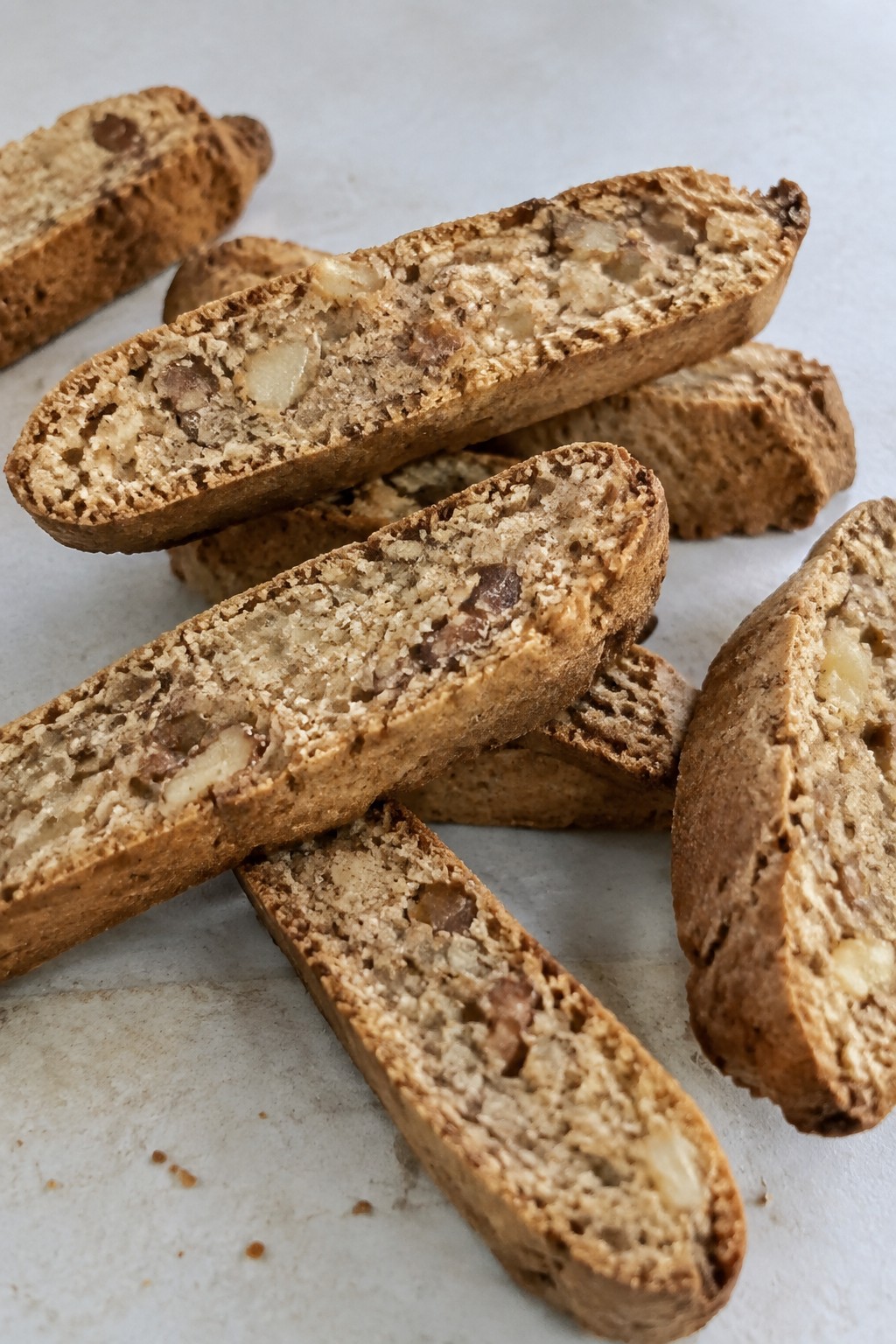 Spiced Pear and Walnut Biscotti