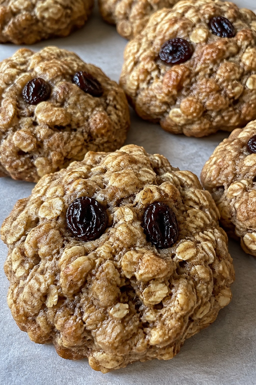 Zombie Brain Oatmeal Cookies with Raisin Eyes