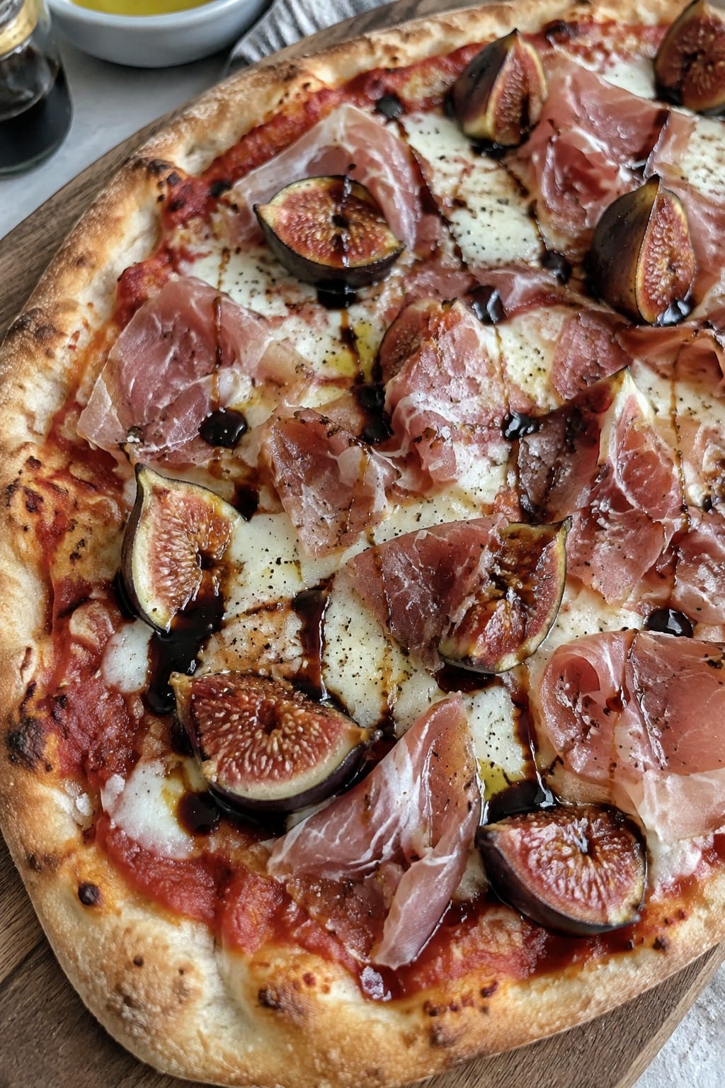 Bloody Prosciutto and Fig Flatbread Pizza