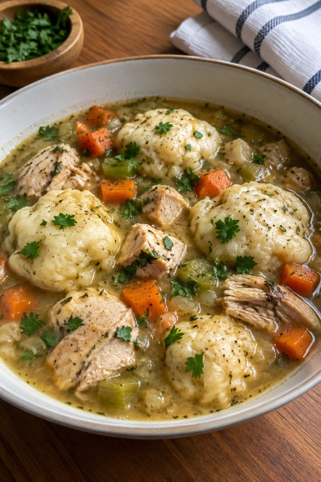 Witch's Cauldron Chicken and Dumplings