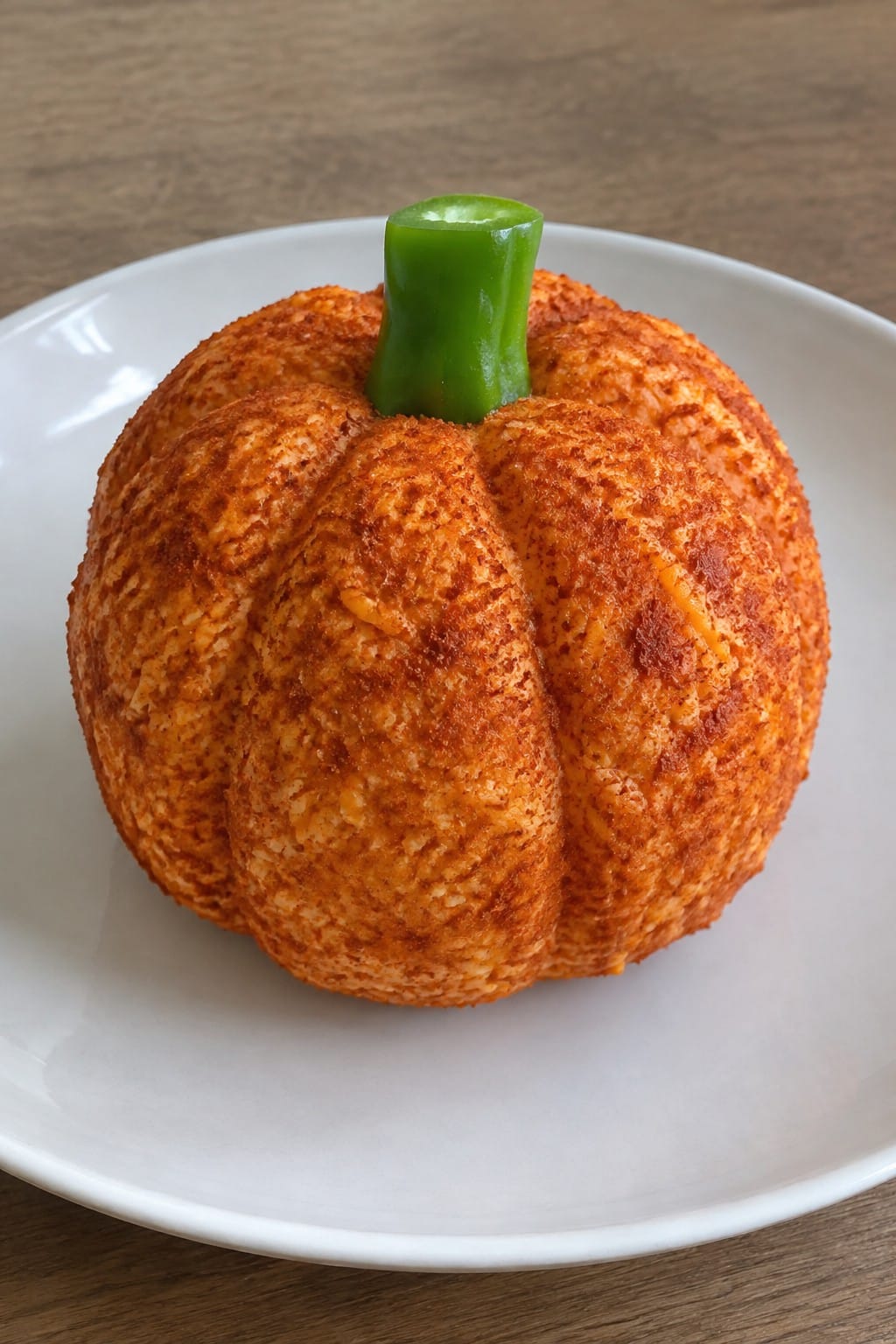 Pumpkin-Shaped Cheese Ball Platter
