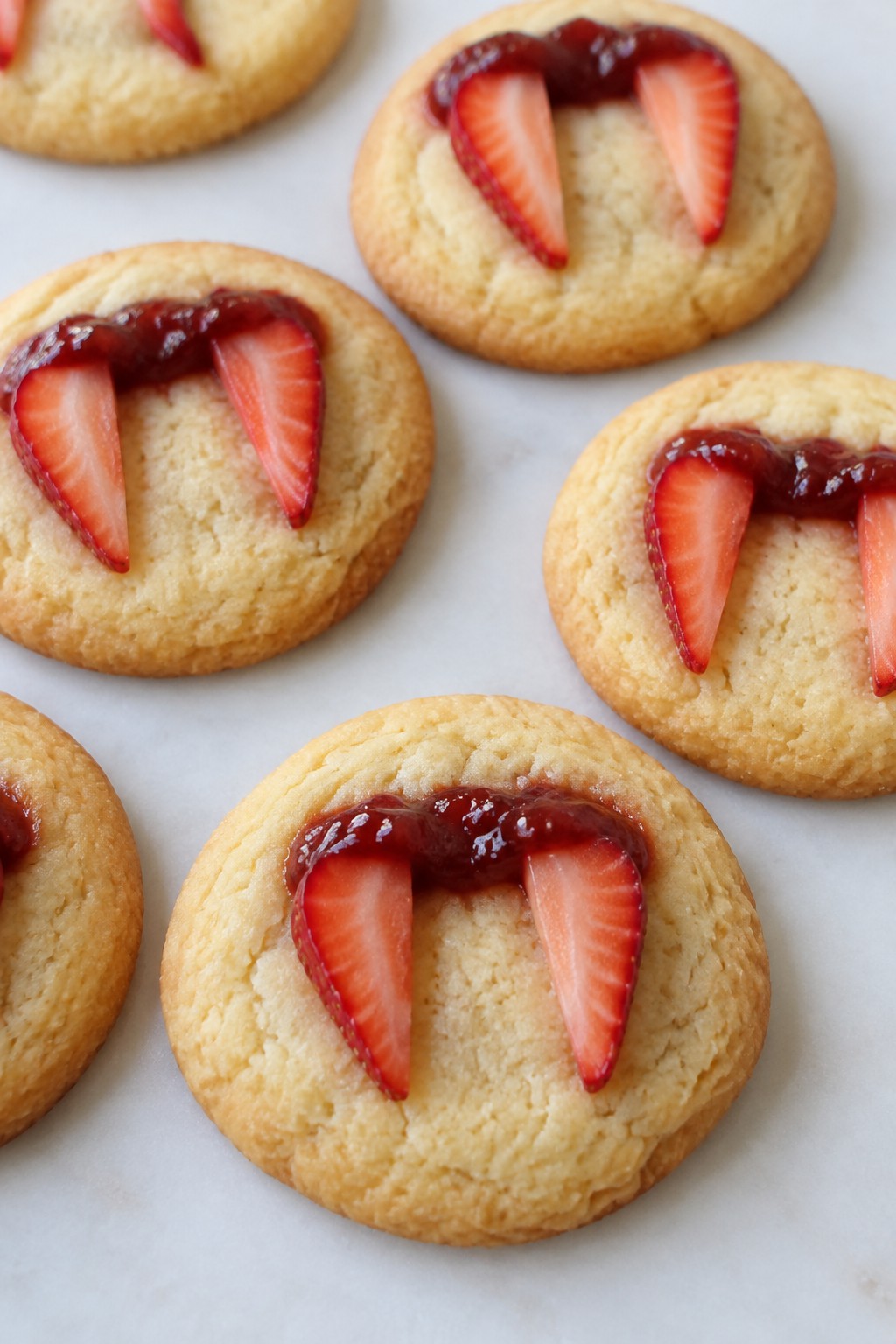 Vampire Fang Strawberry Cookies