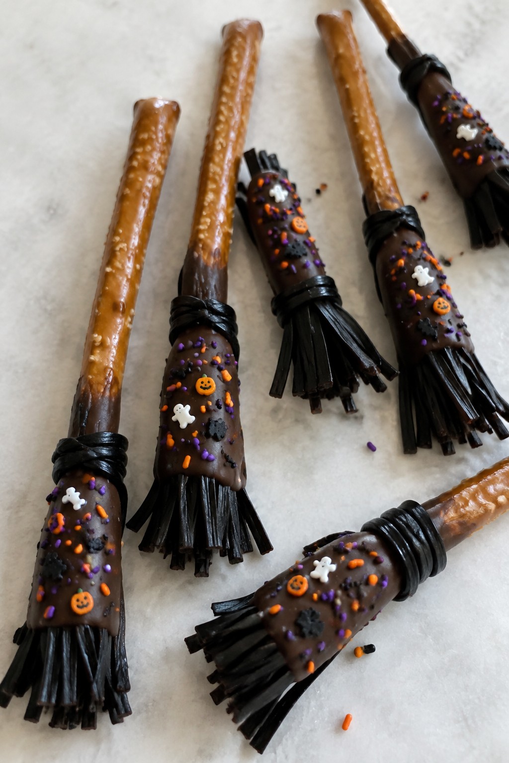 Witch Broomstick Pretzel Rods