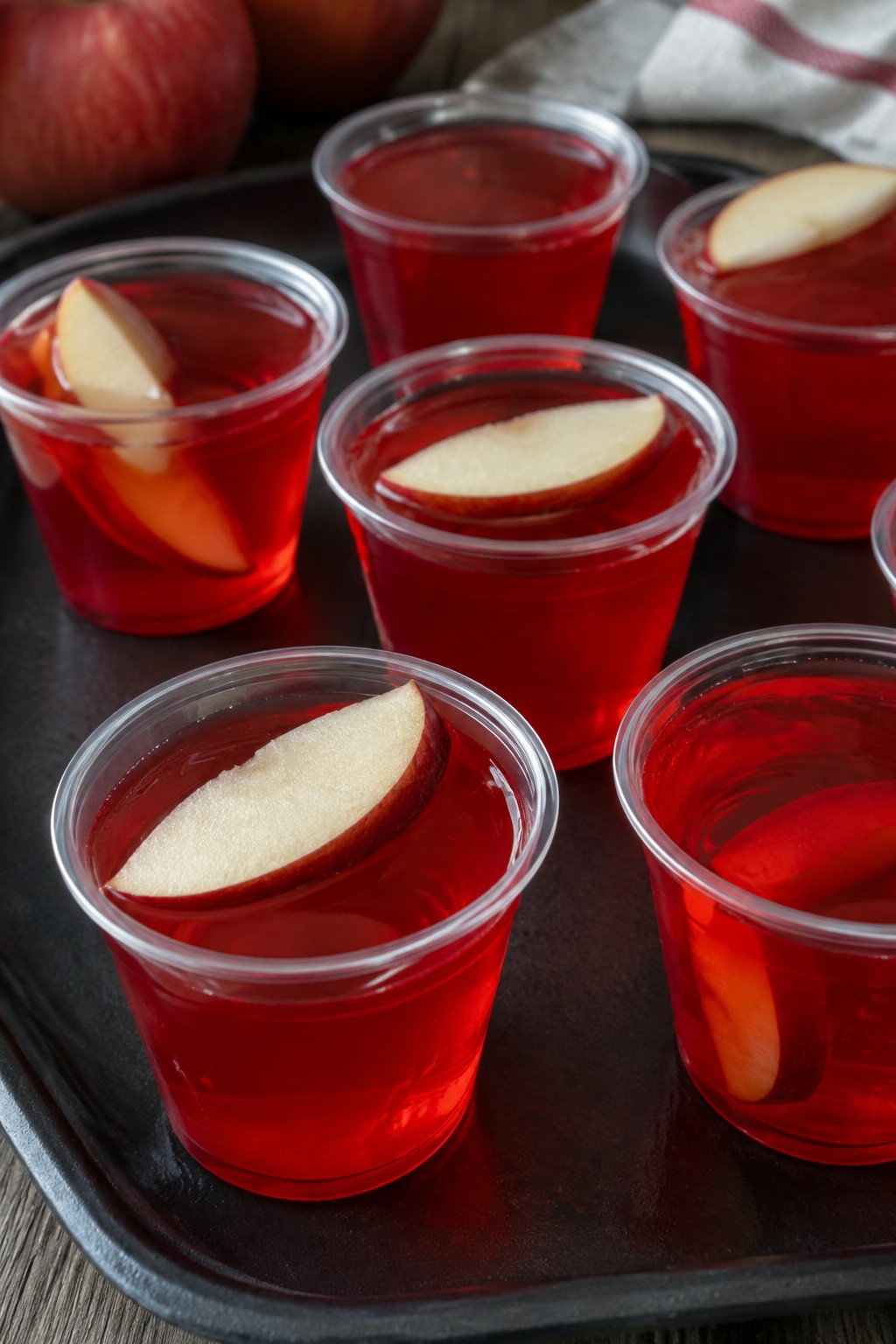 Poisoned Apple Red Jello Shots