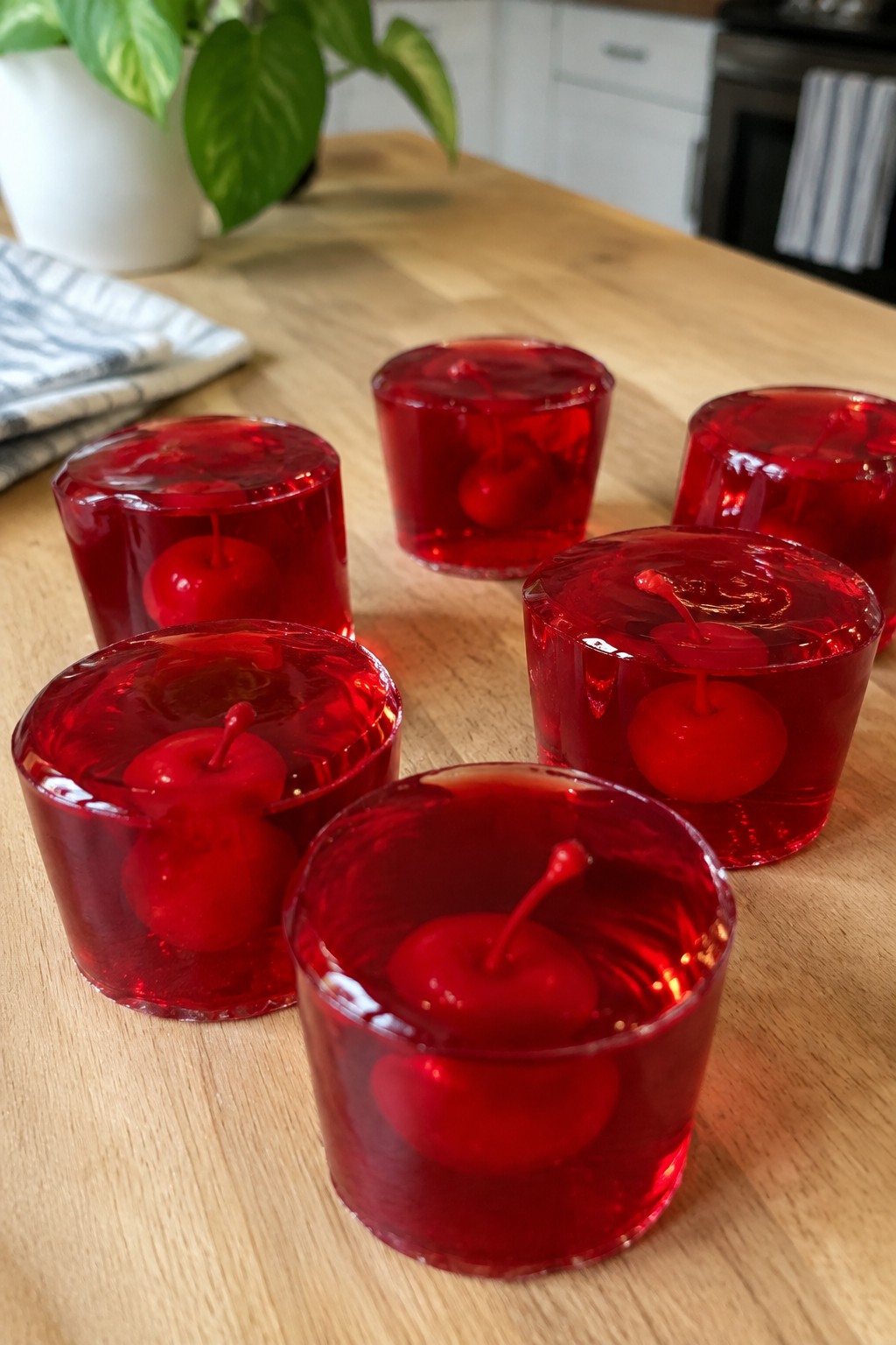 Vampire Blood Cherry Jello Shots