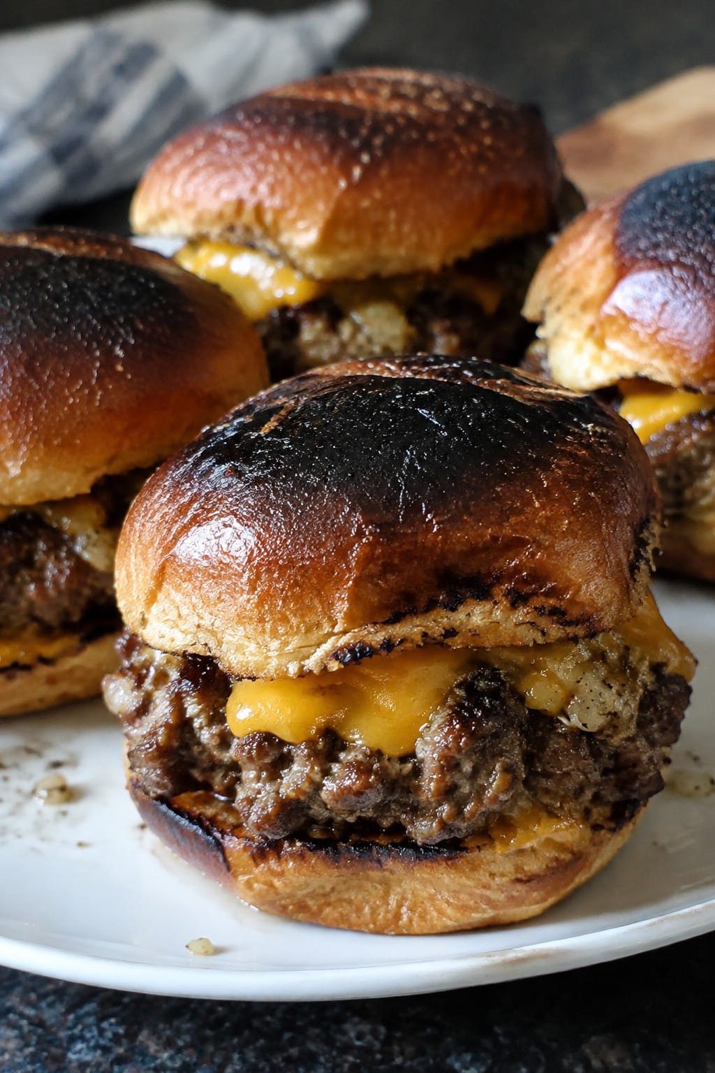 Graveyard Beef Sliders on Charred Buns