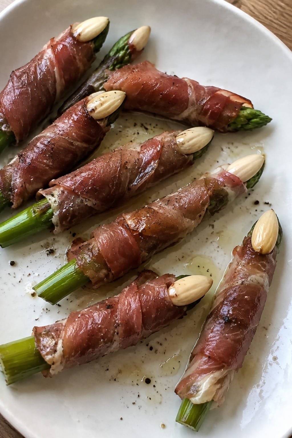 Witch Finger Prosciutto-Wrapped Asparagus
