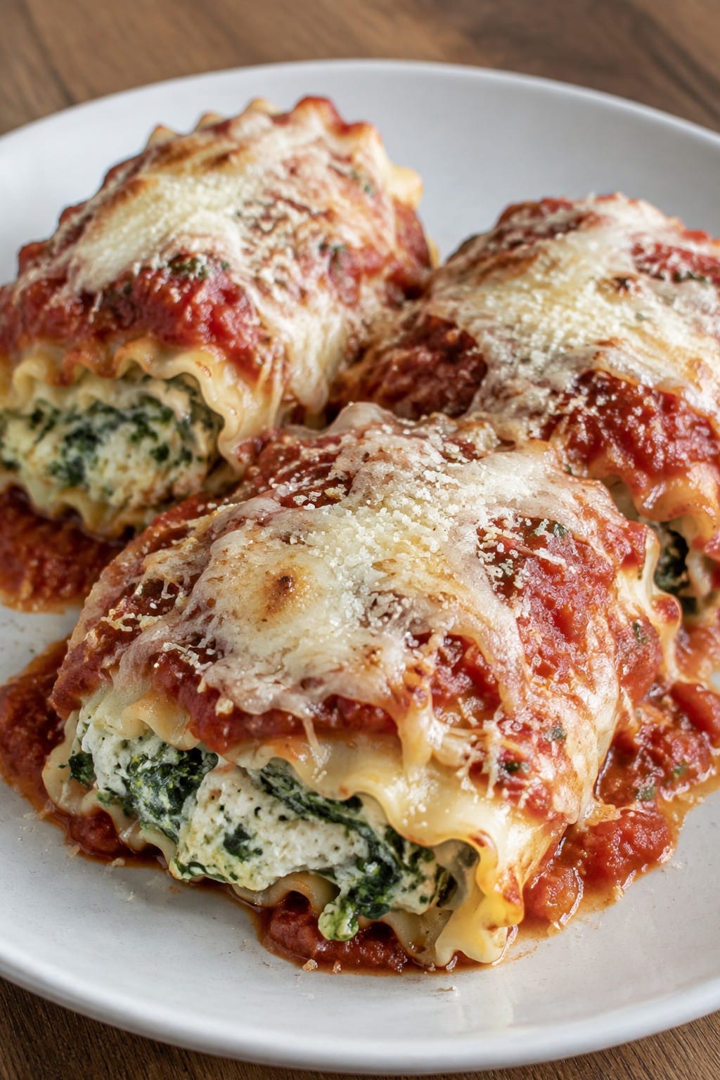 Cheesy Frankenstein Lasagna Roll-Ups