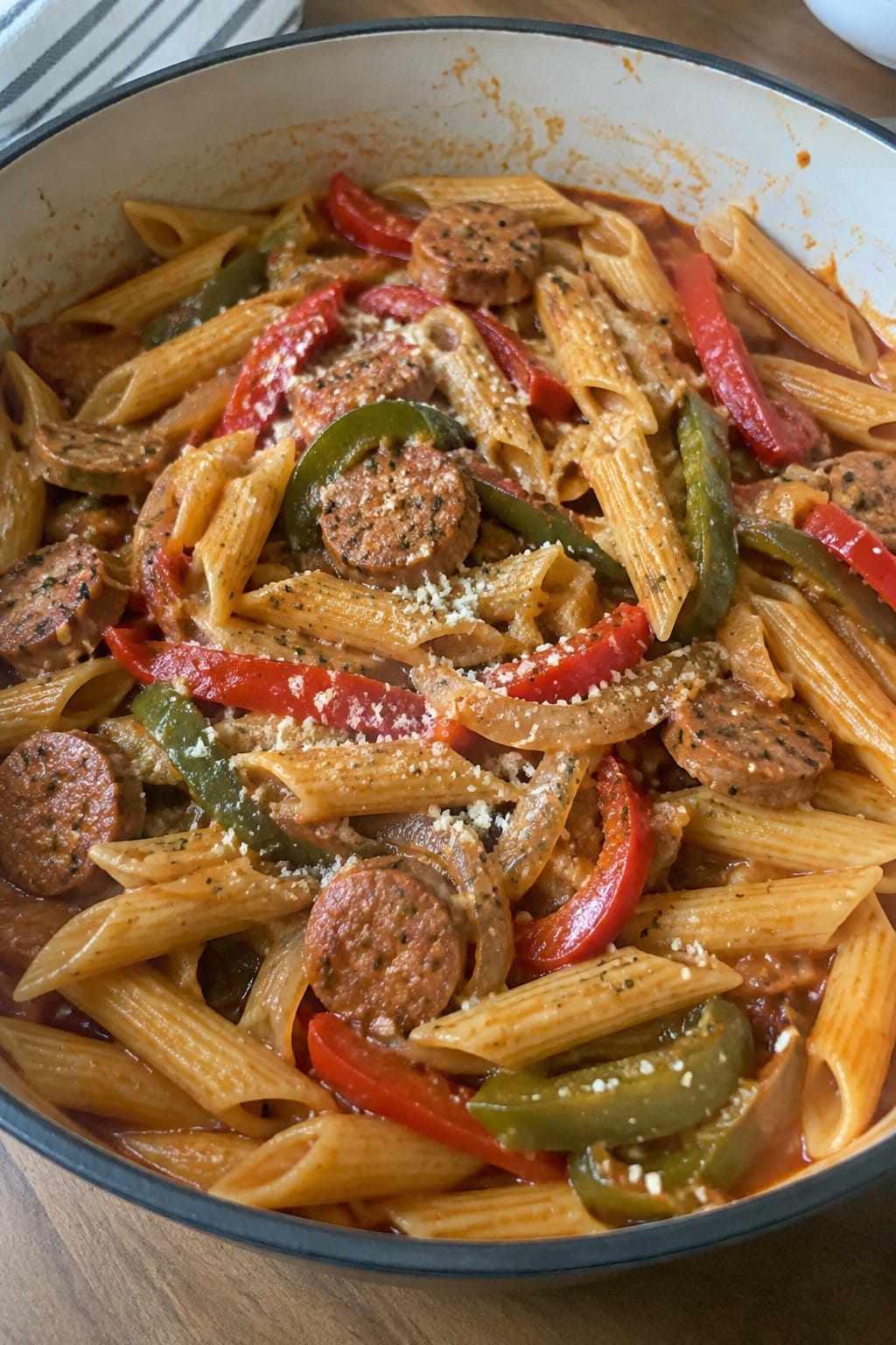Spooky Sausage and Pepper One-Pot Pasta