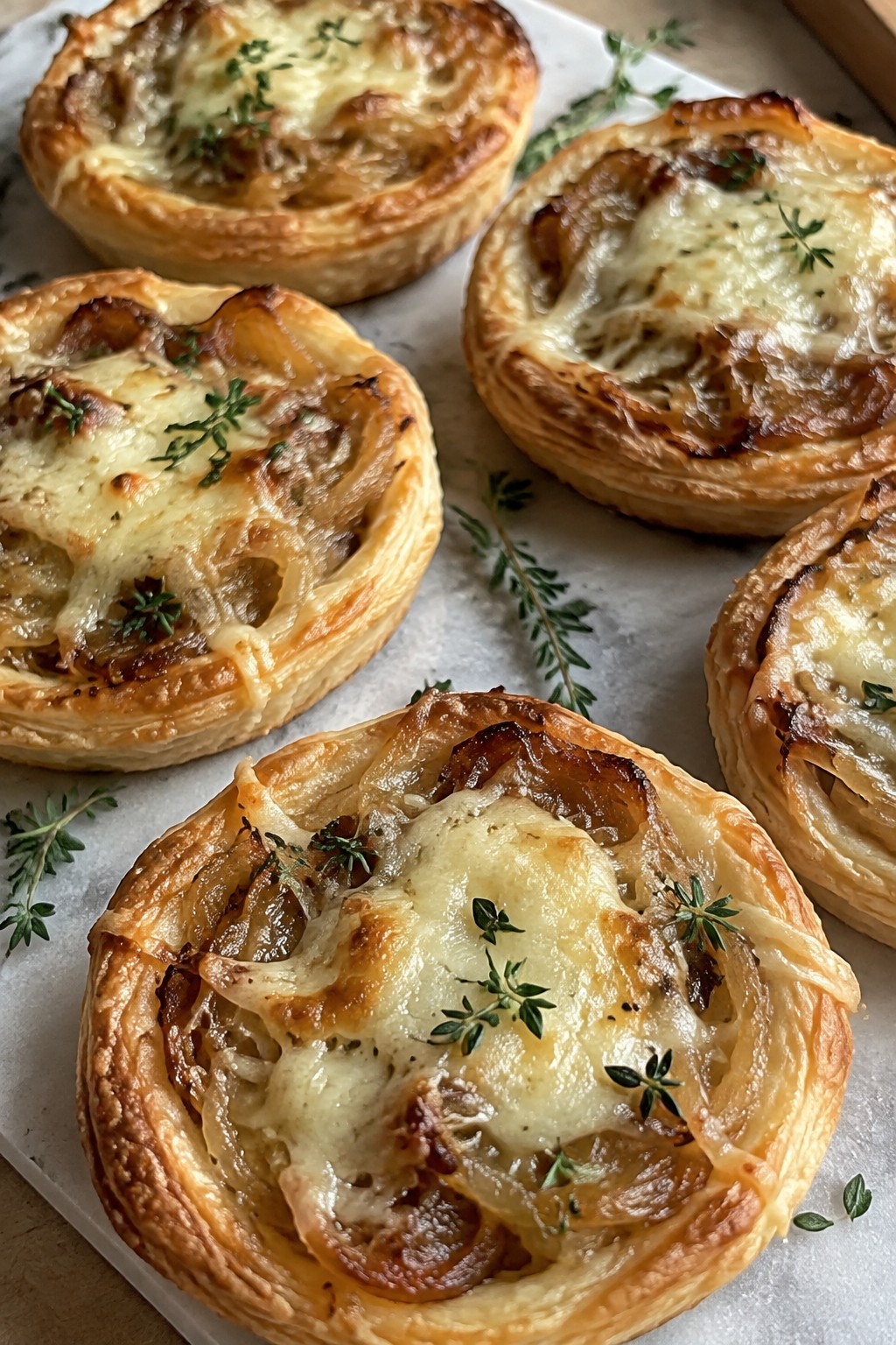 Caramelized Onion and Gruyère Tartlets
