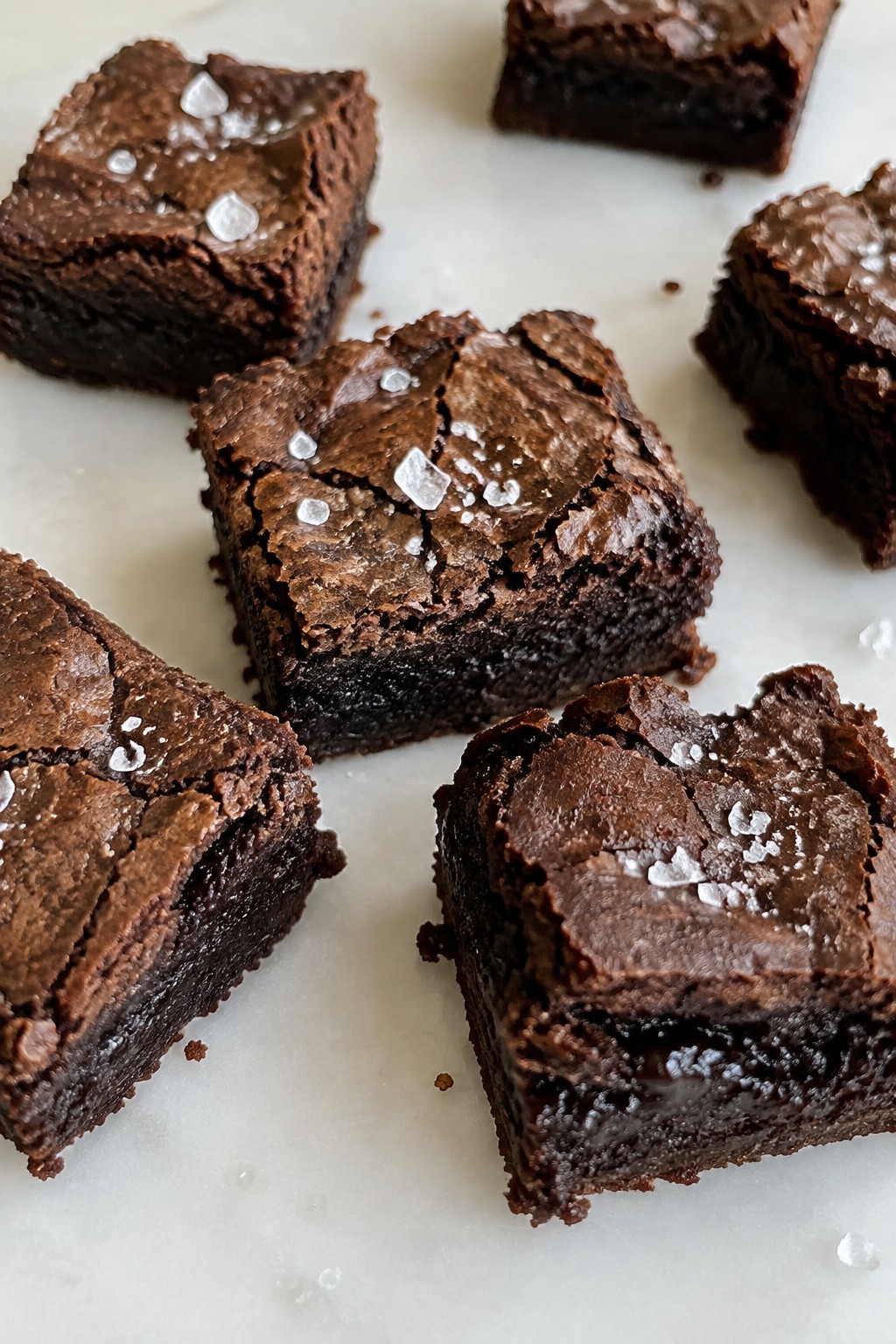 Espresso Brownie Bites with Flaky Salt