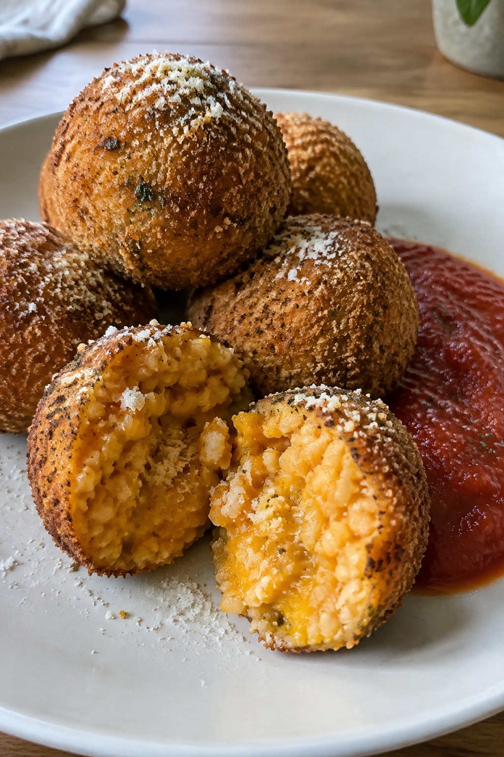 Spiced Pumpkin Arancini with Marinara