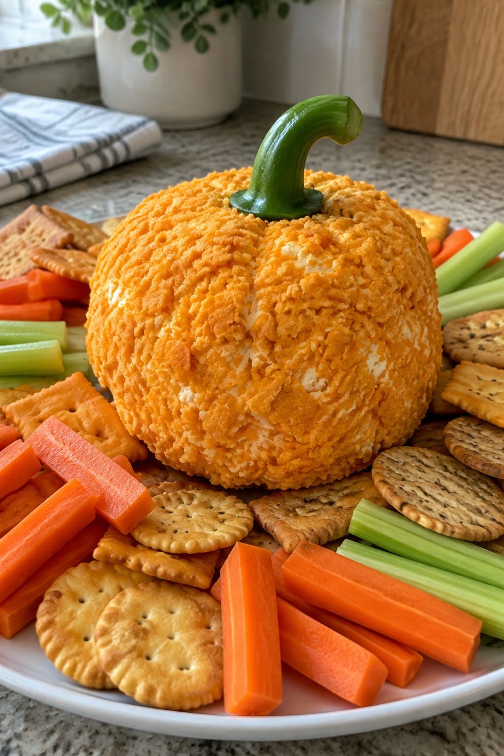 Pumpkin Patch Cheese Ball Platter
