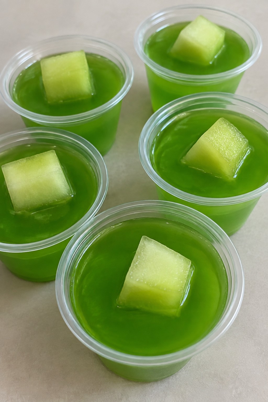 Alien Ooze Honeydew Tequila Jello Shots