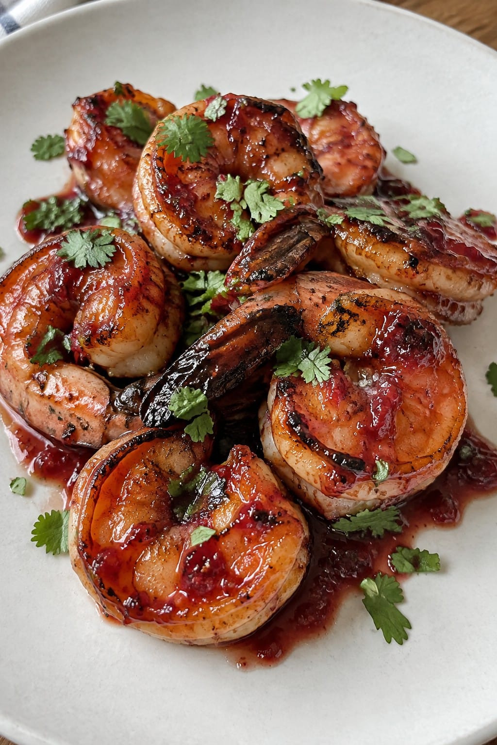 Chili-Lime Grilled Shrimp with Blood Orange Reduction