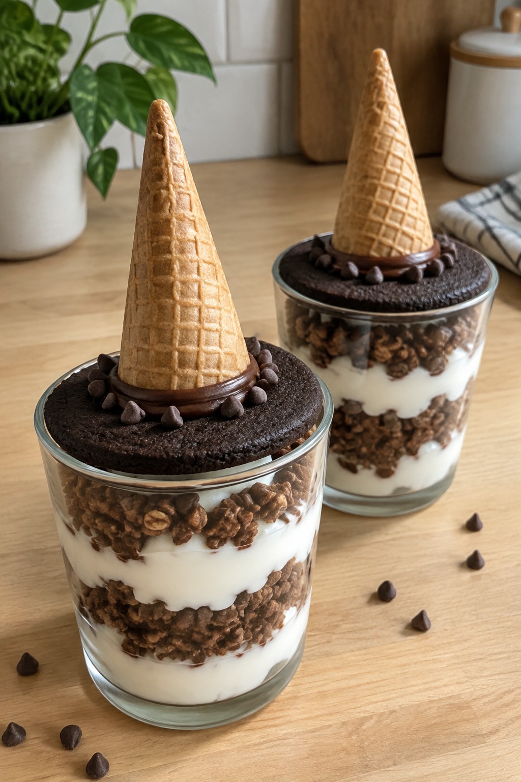 Witch Hat Yogurt Parfaits with Granola