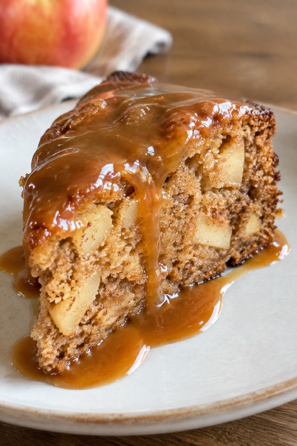 Apple Calvados Caramel Spice Cake