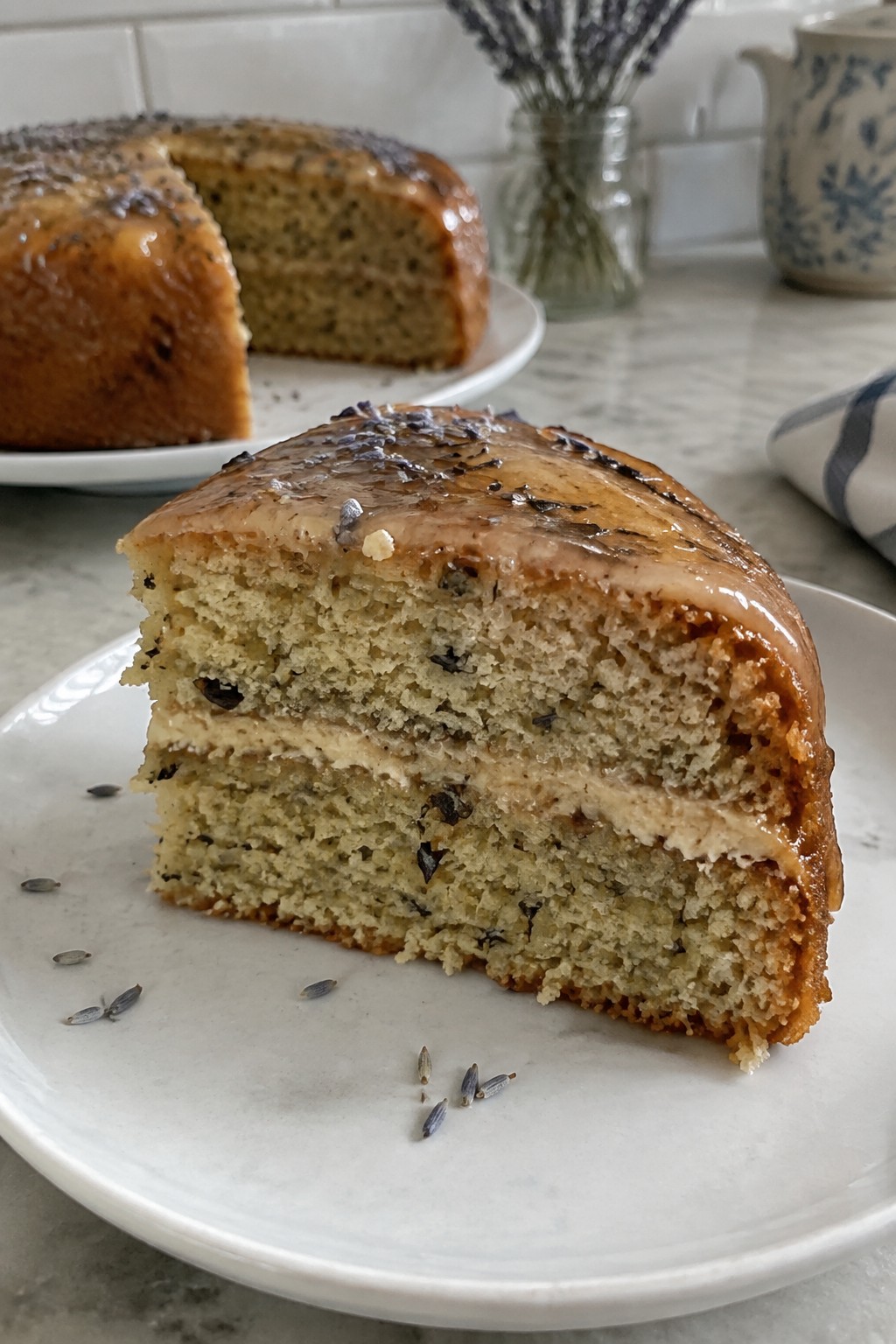 Earl Grey Lavender Honey Cake