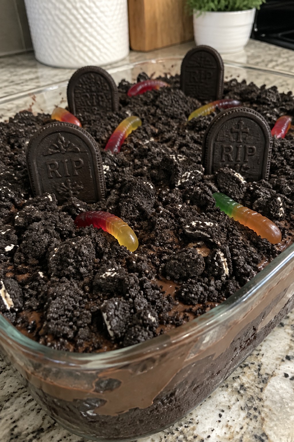 Chocolate Graveyard Dirt Cake
