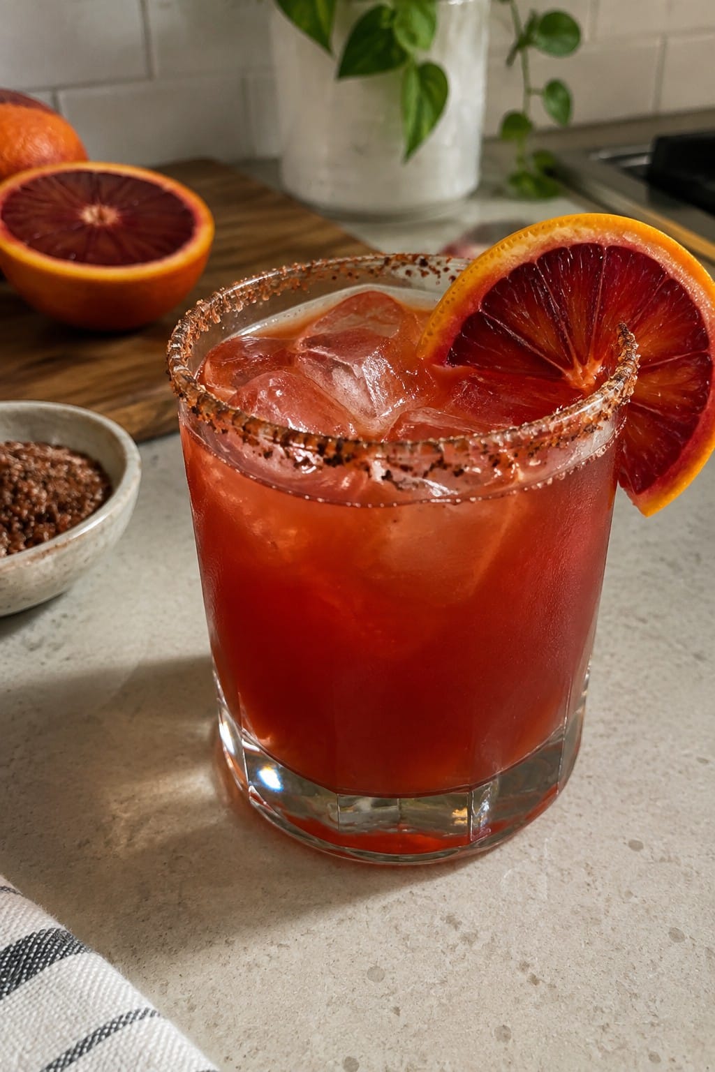 Blood Orange Smoky Margarita