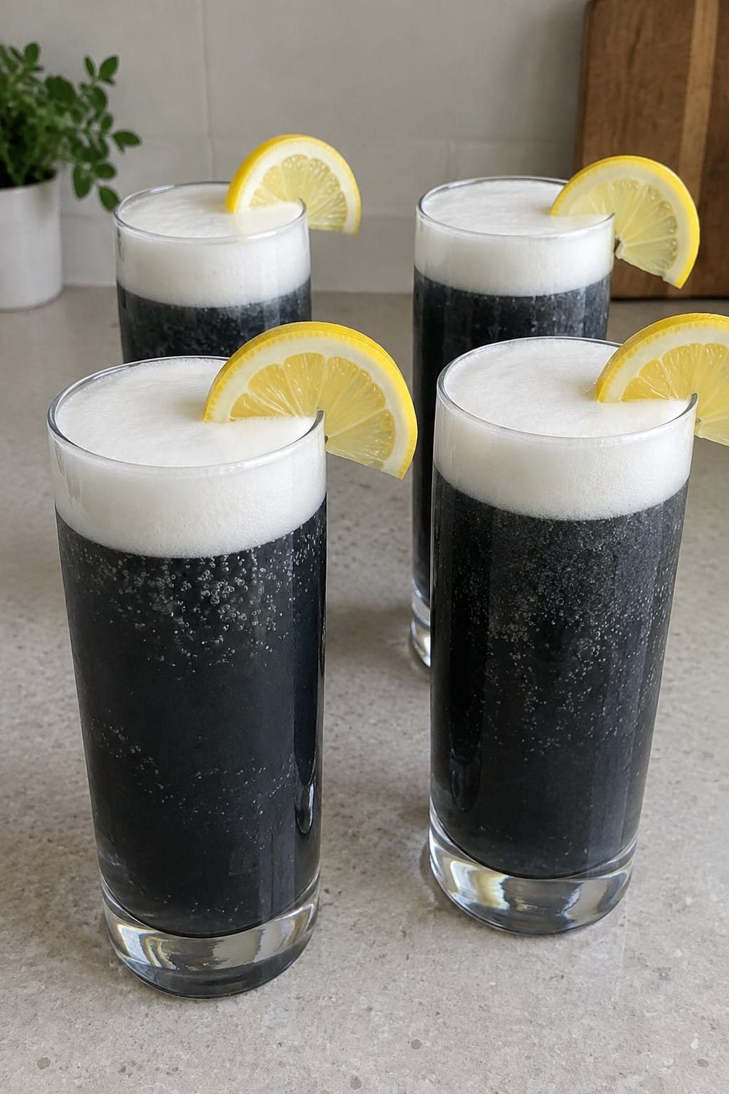 Charcoal Skeleton Gin Fizz