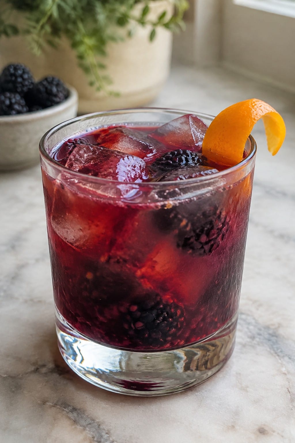 Midnight Blackberry Boulevardier