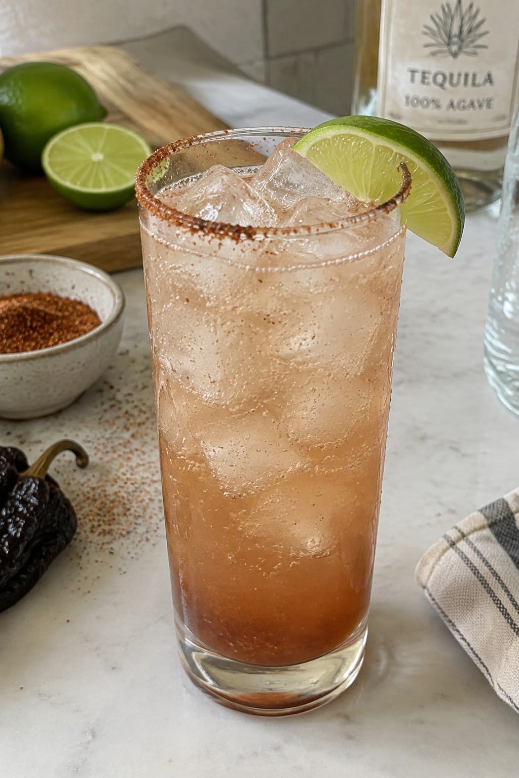 Ancho Chile Tamarind Tequila Fizz