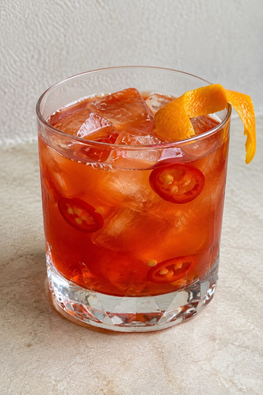 Fiery Passionfruit Tequila Negroni