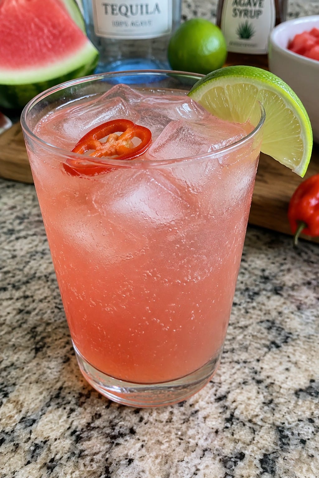 Ghost Pepper Watermelon Tequila Cooler
