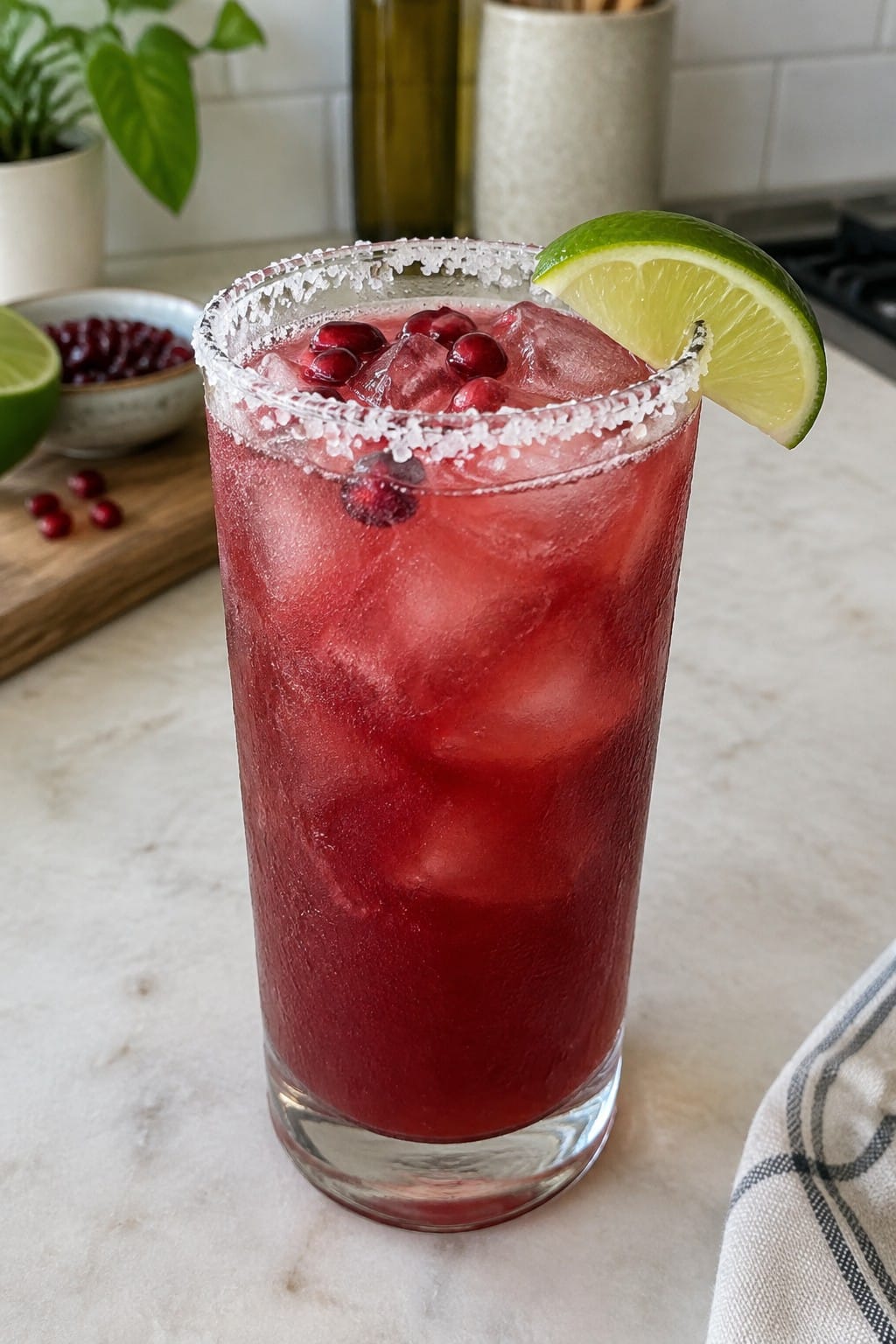 Smoky Chipotle Pomegranate Tequila Paloma