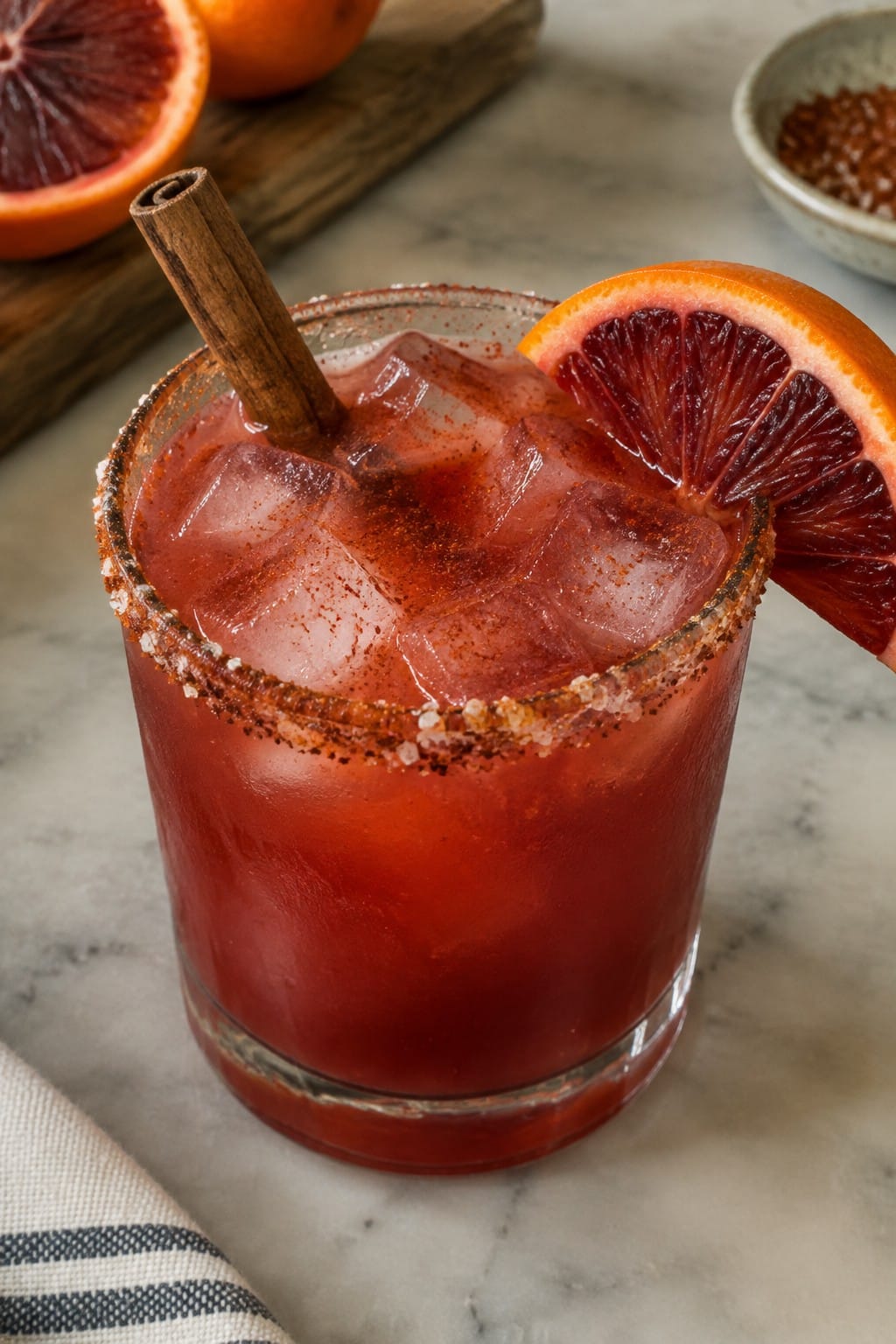 Spiced Blood Orange Tequila Margarita