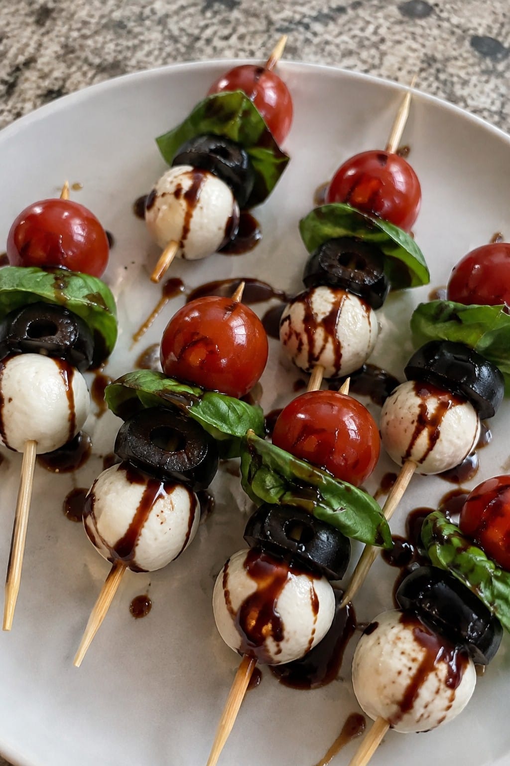 Bloody Caprese Eyeball Skewers