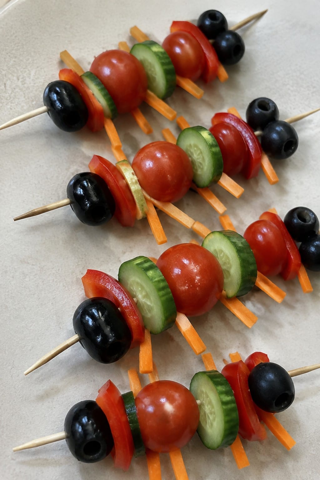 Creepy Crawler Veggie Skewers