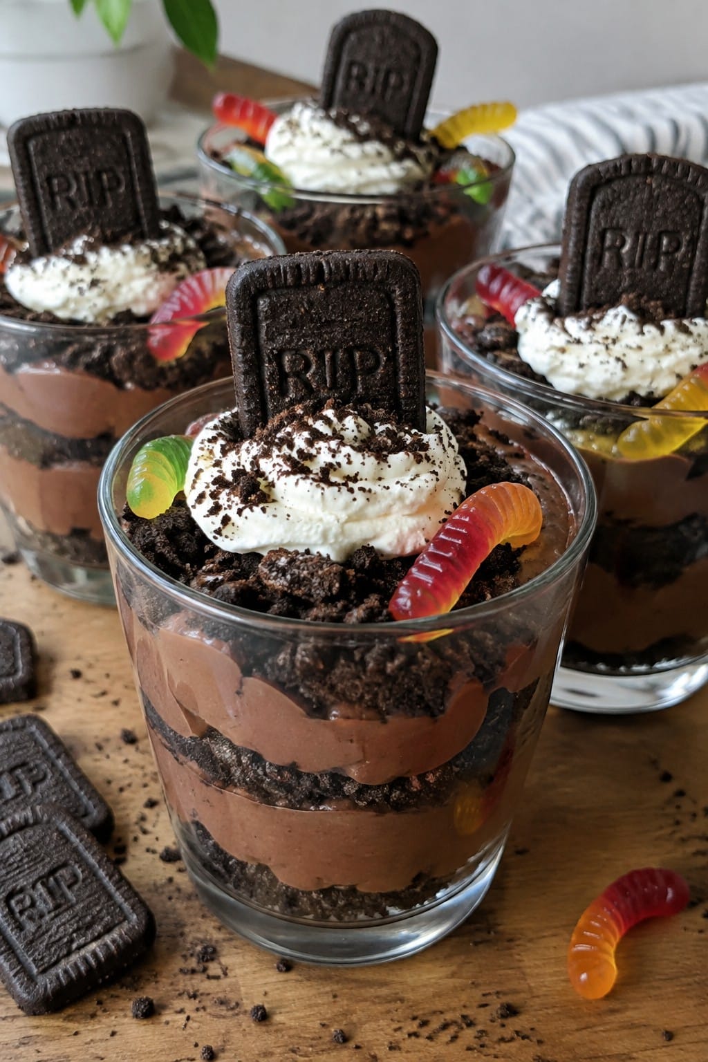 Graveyard Dirt Pudding Parfaits
