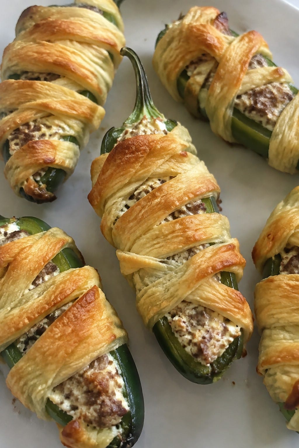 Mummy Jalapeño Sausage Poppers