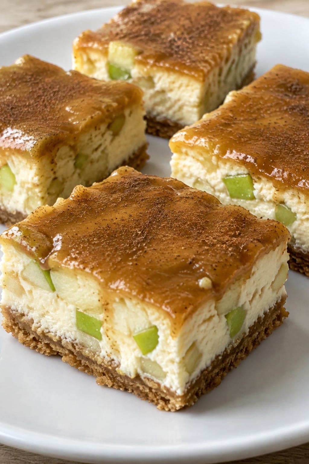 Poison Apple Caramel Cheesecake Bars